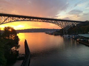 Stock photo of the Aurora Bridge