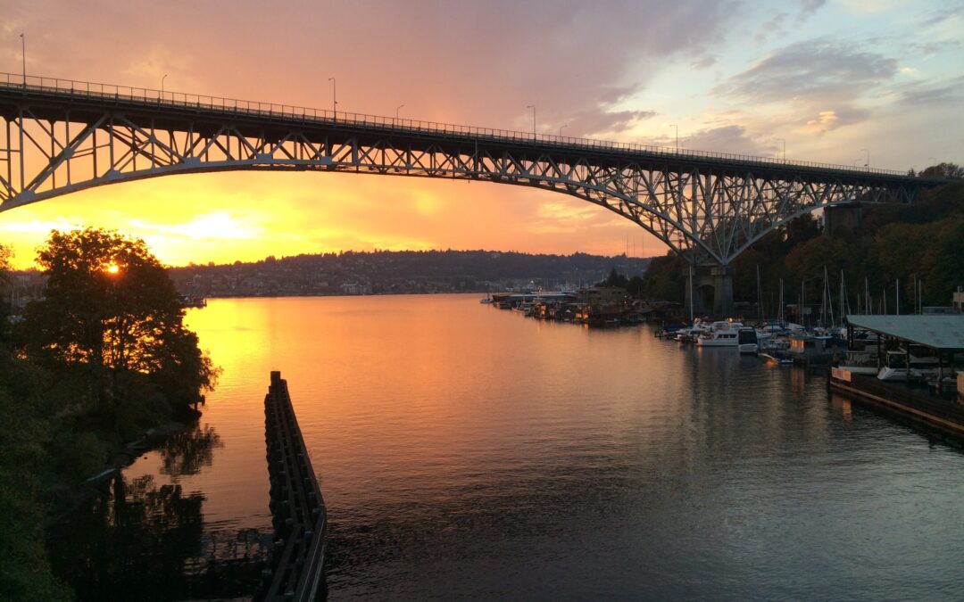 Stock photo of the Aurora Bridge