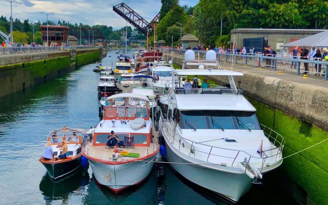 Boats in the Ballard locks