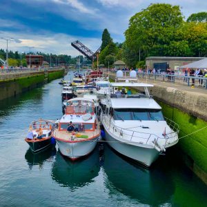 Boats in the Ballard locks