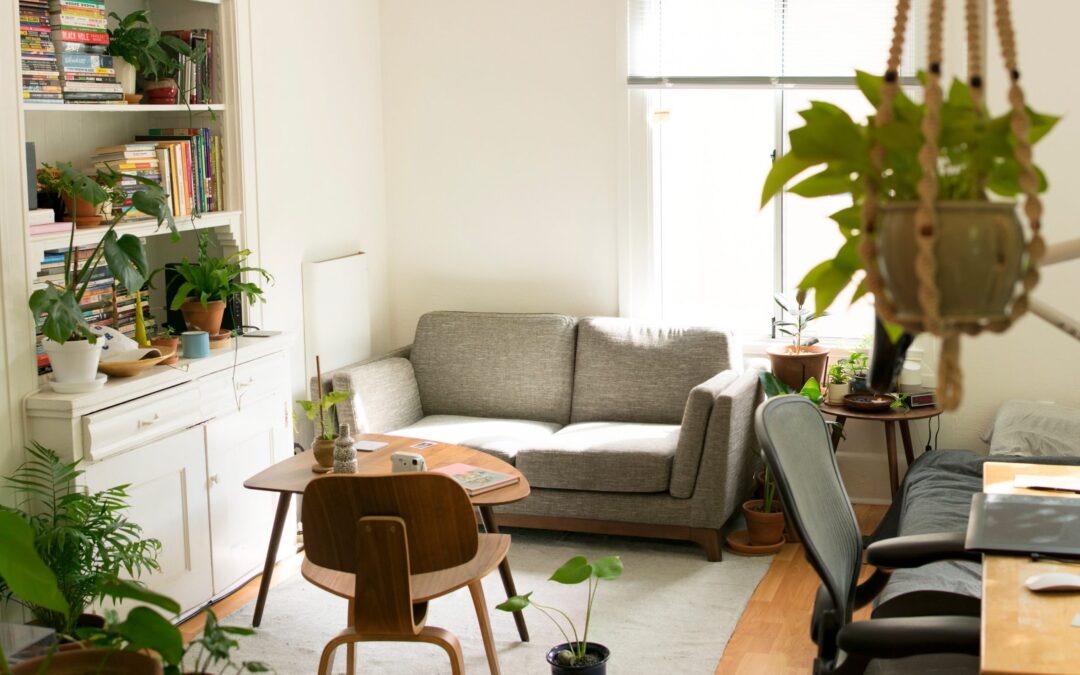 Apartment Unit Interior – home office room bright window